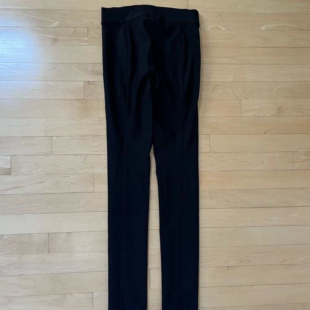 The Row Slim Skinny Ponte Flat Front Black Pants XS - Picture 5 of 11